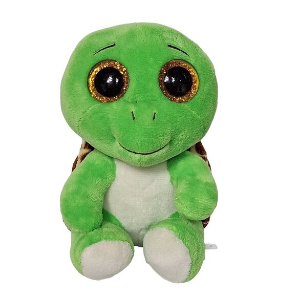 Ty Beanie Boos Turbo Turtle Plush Glitter Eyes Stuffed Animal 2022 6" - Picture 1 of 7